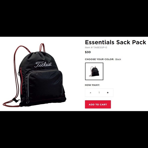 titleist sackpack